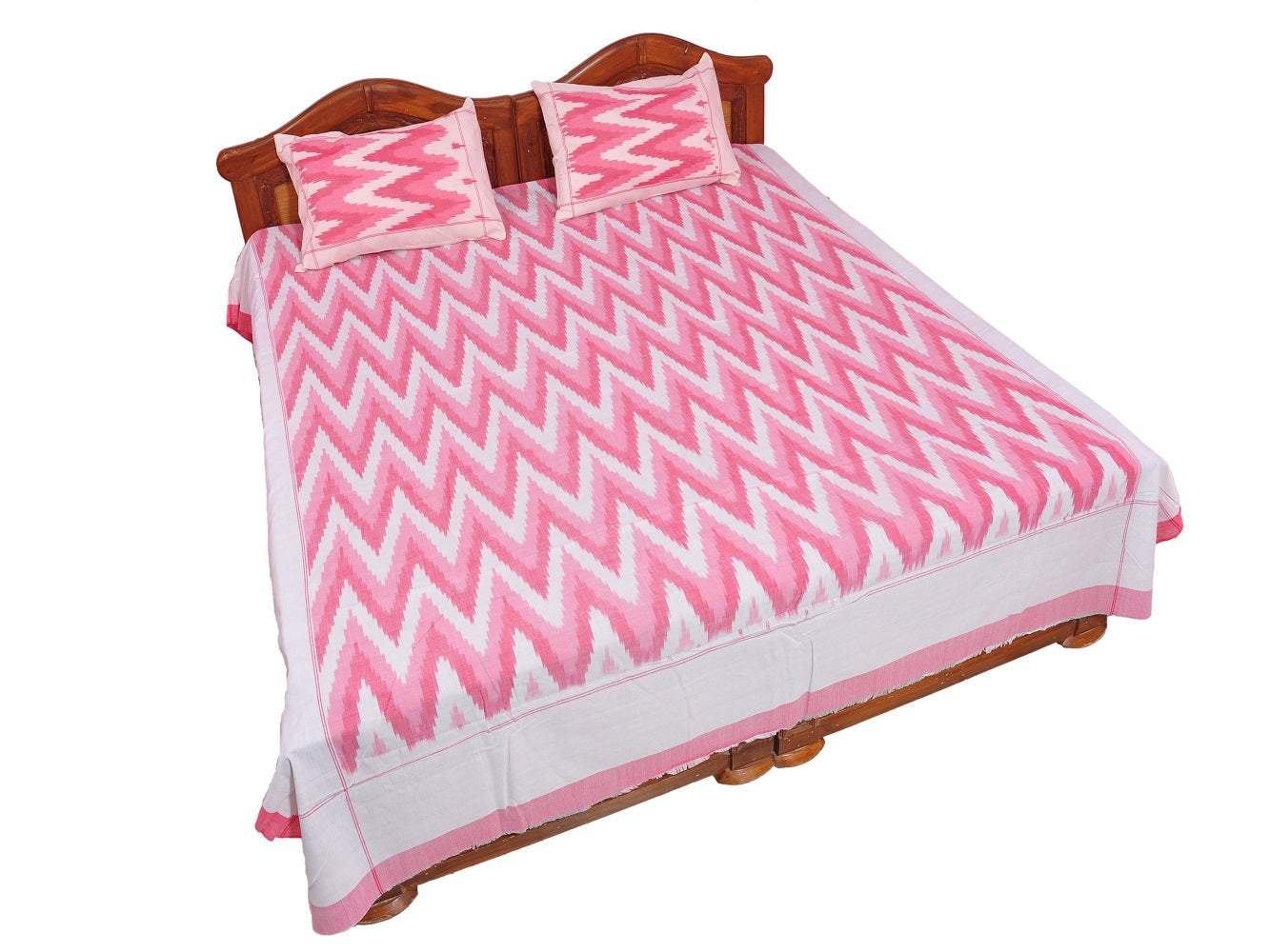 Pochampally Ikkat Cotton Double Bedsheet  [D1153206] - DressesForWomen.IN