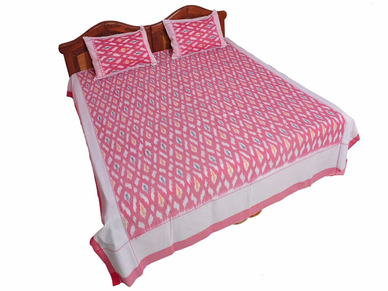 Pochampally Ikkat Cotton Double Bedsheet  [D1153209] - DressesForWomen.IN