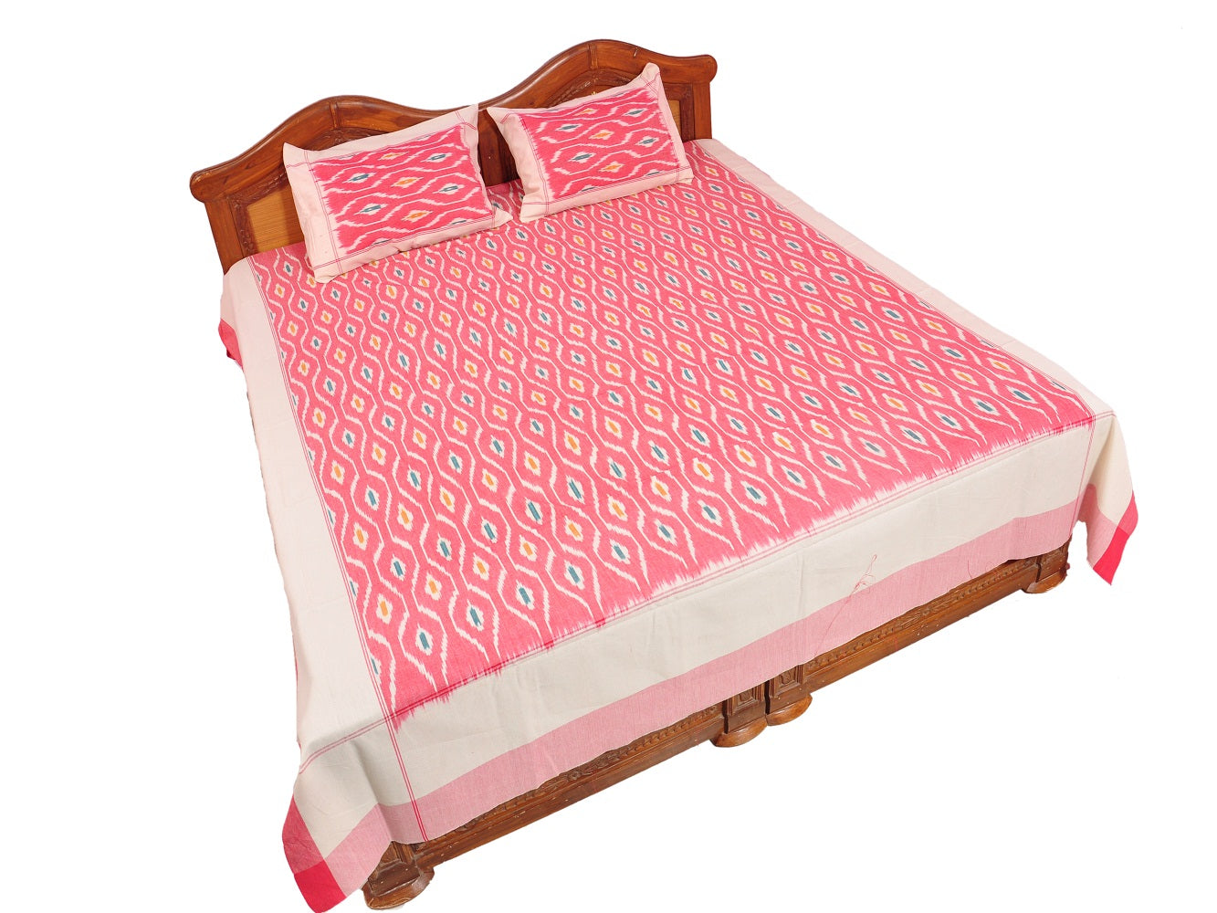 Pochampally Ikkat Cotton Double Bedsheet  [D1153220] - DressesForWomen.IN
