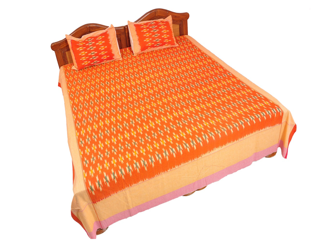 Pochampally Ikkat Cotton Double Bedsheet  [D1153227]