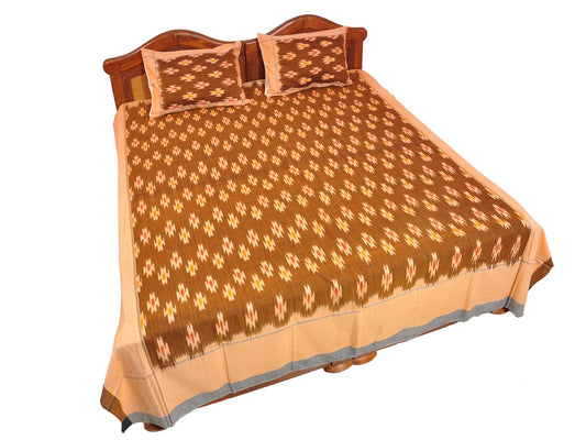 Pochampally Ikkat Cotton Double Bedsheet  [D1153228]