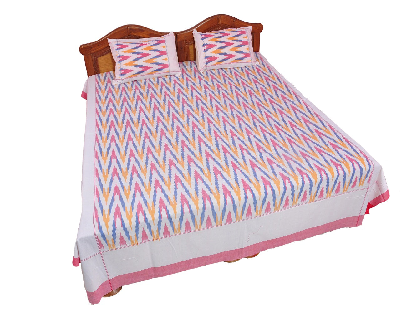 Pochampally Ikkat Cotton Double Bedsheet  [D1153242]