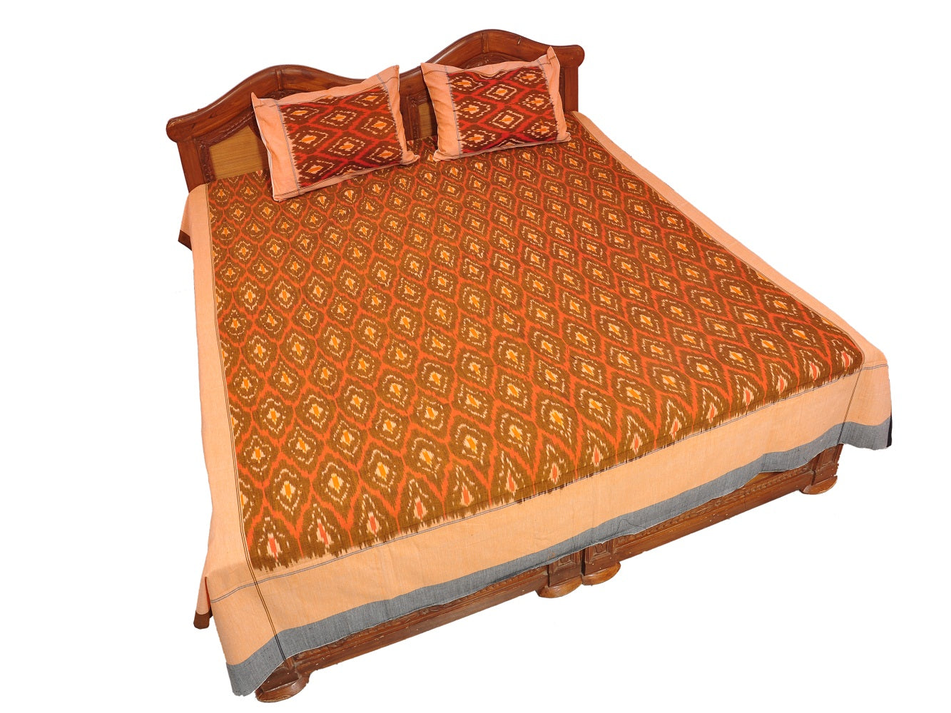 Pochampally Ikkat Cotton Double Bedsheet  [D1153248]