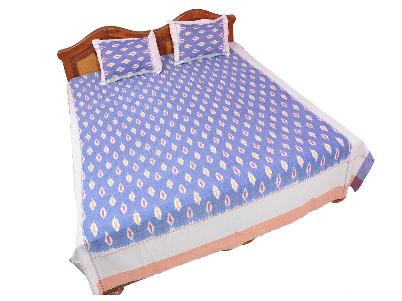 Pochampally Ikkat Cotton Double Bedsheet  [D1153249]