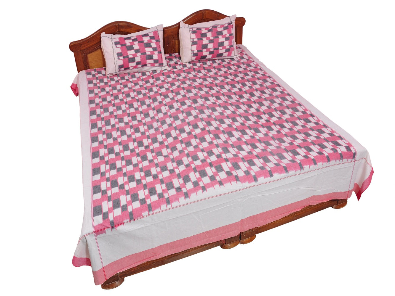 Pochampally Ikkat Cotton Double Bedsheet  [D1153253]