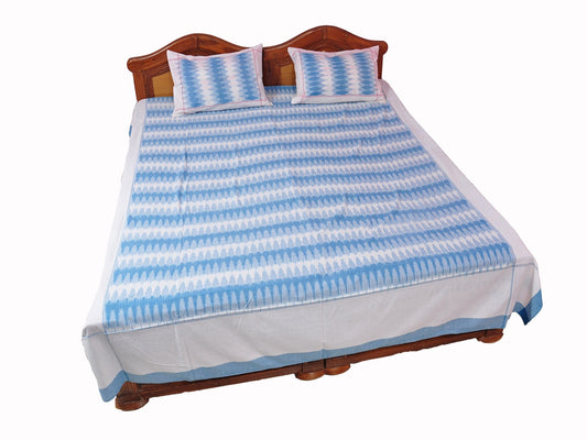 Pochampally Ikkat Cotton Double Bedsheet  [D1153256]