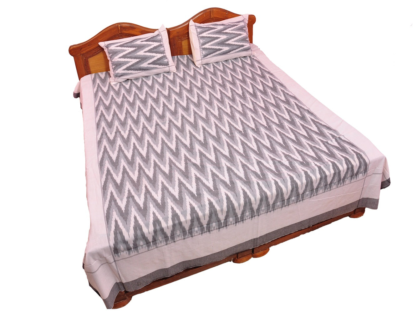 Pochampally Ikkat Cotton Double Bedsheet  [D1153257]