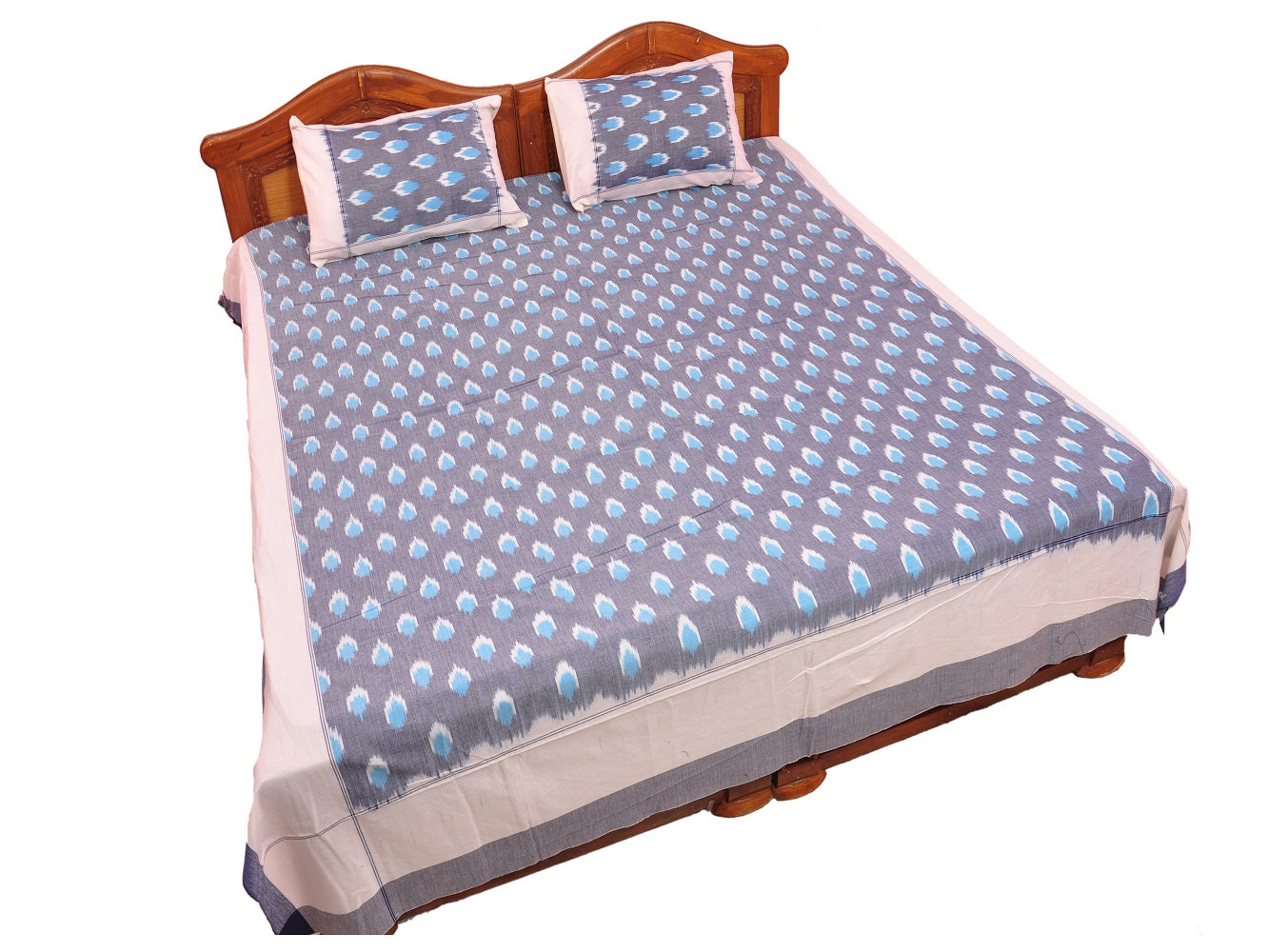 Pochampally Ikkat Cotton Double Bedsheet  [D1153258]