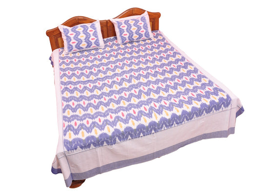 Pochampally Ikkat Cotton Double Bedsheet  [D1153260]