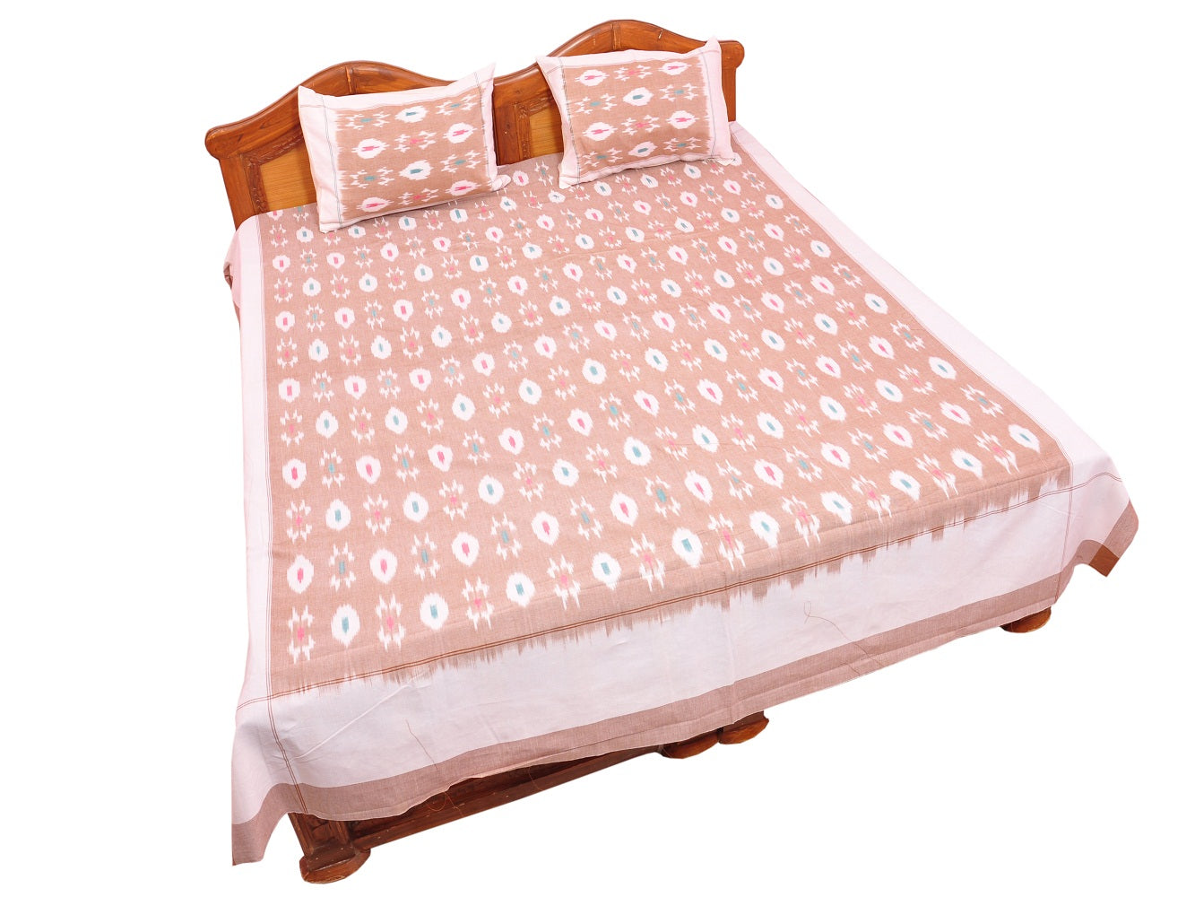 Pochampally Ikkat Cotton Double Bedsheet  [D1153261]