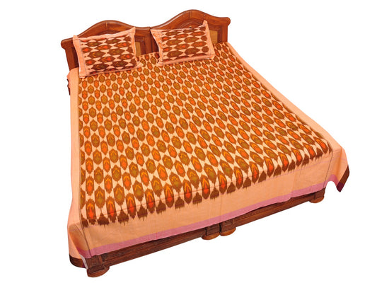 Pochampally Ikkat Cotton Double Bedsheet  [D1153265]