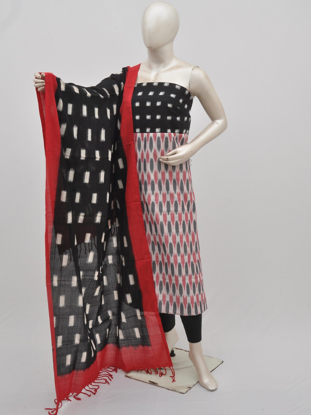 Double Ikkat Designer Dress Material [D01026039]