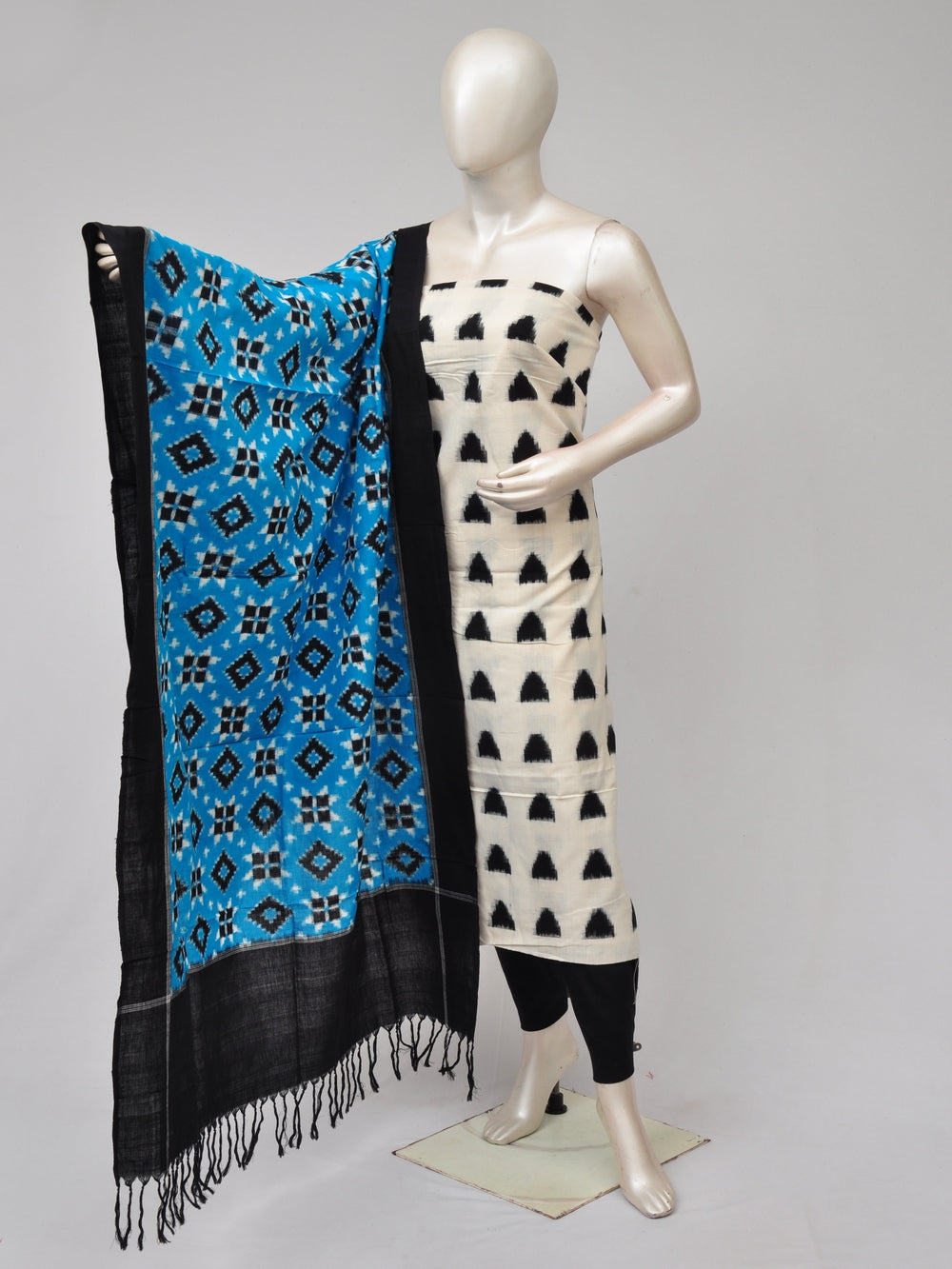 Double Ikkat Dress Material   [D71012008]
