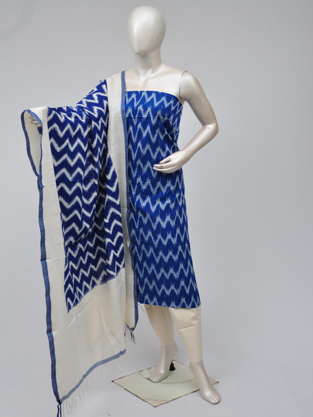 Double Ikkat Dress Material  [D70729342] - DressesForWomen.IN