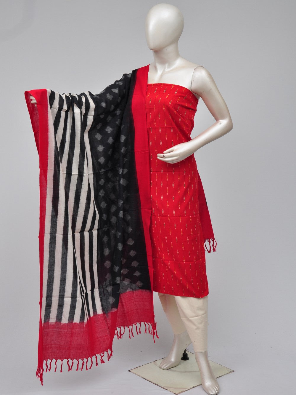 Double Ikkat Dress Material  [D70729349]
