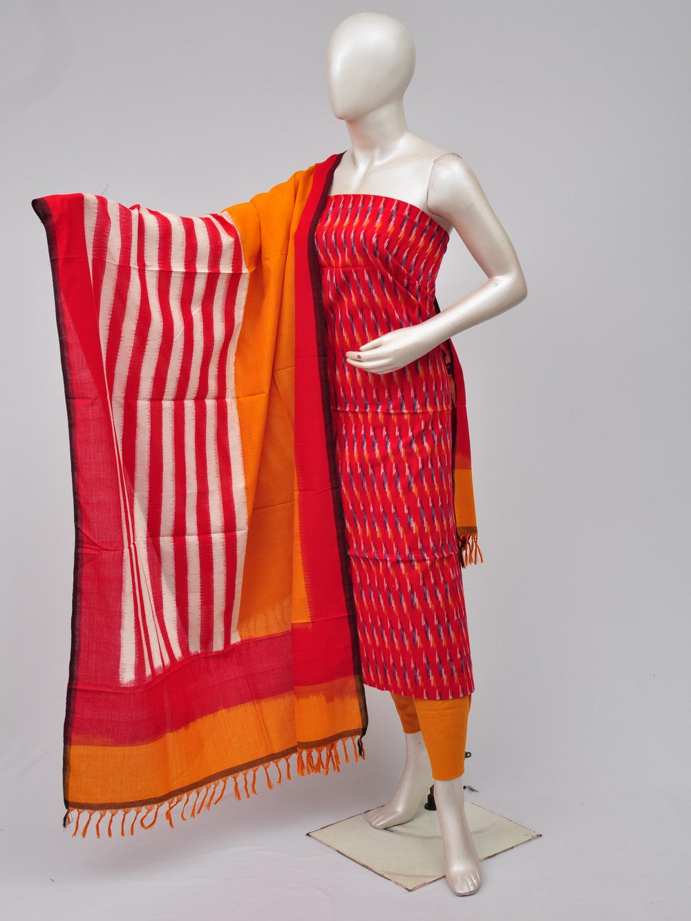 Double Ikkat Dress Material  [D70729364]
