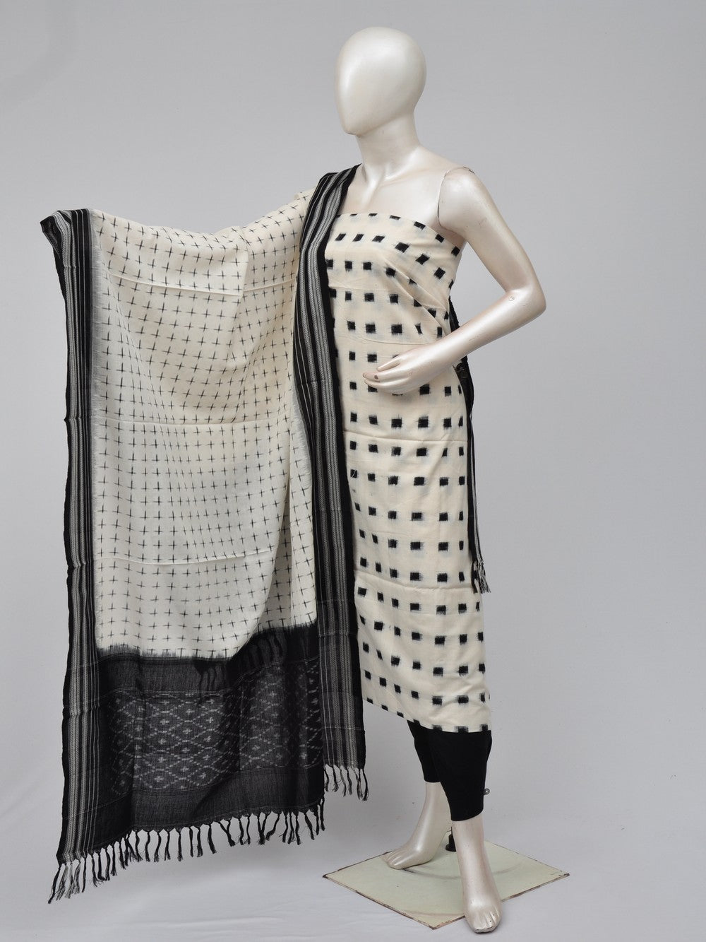 Double Ikkat Dress Material   [D70729373]