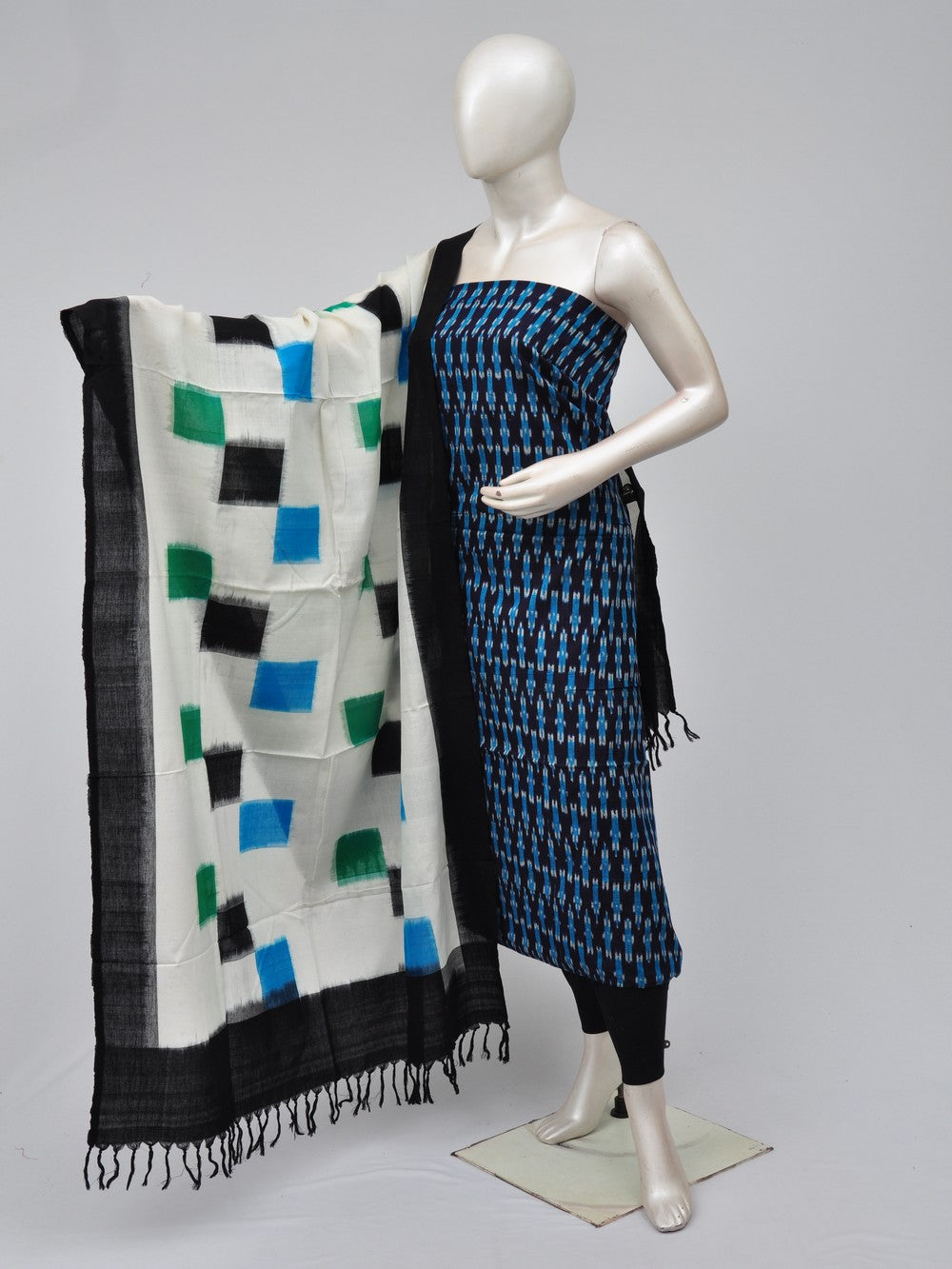 Double Ikkat Dress Material  [D70729409]