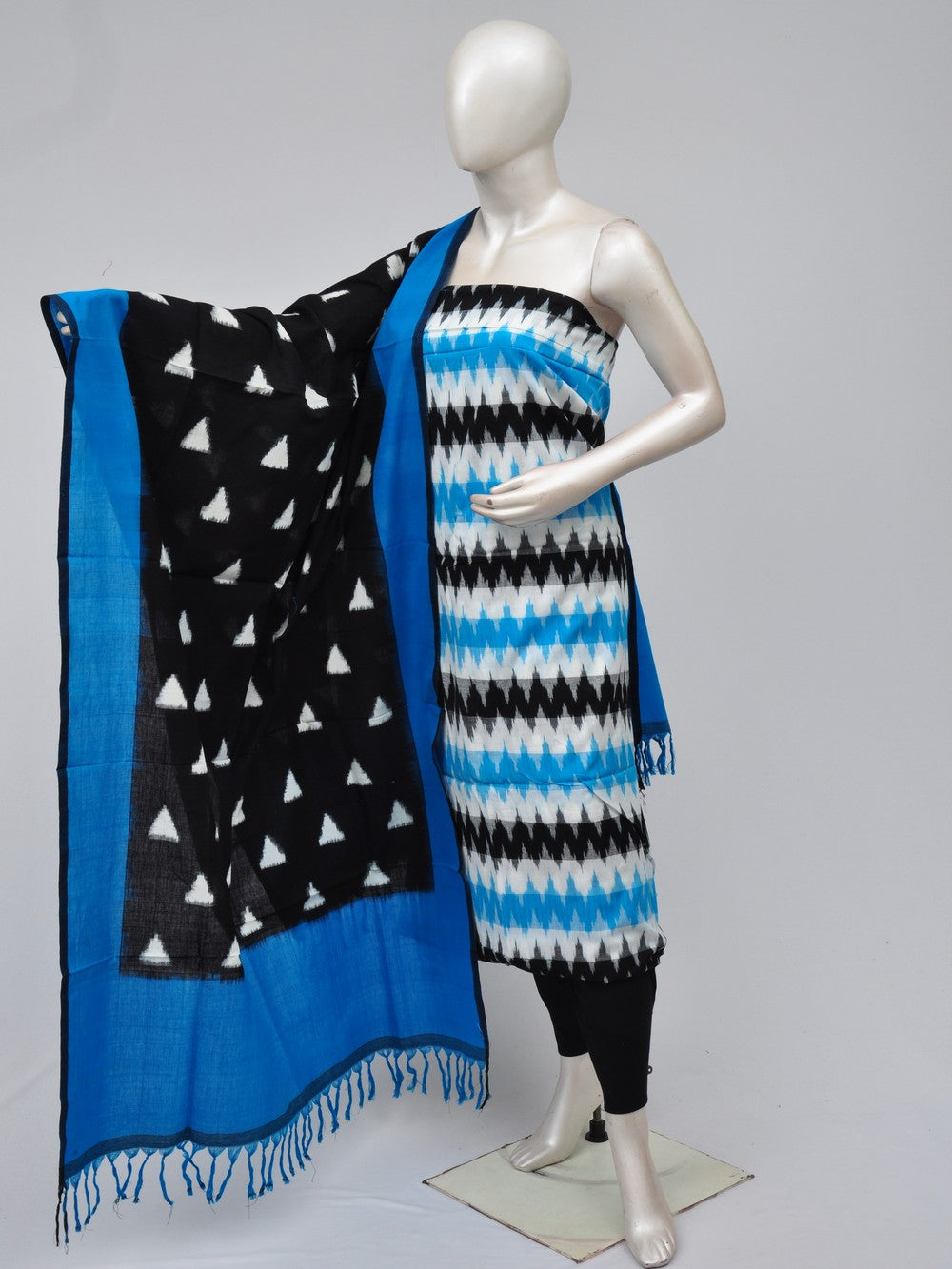 Double Ikkat Dress Material  [D70729411]