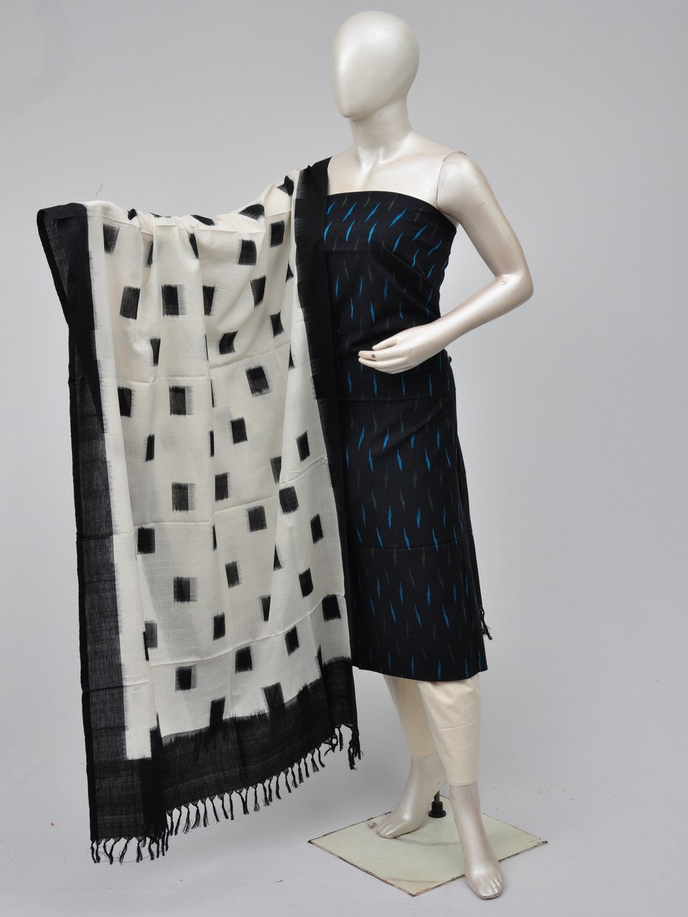 Double Ikkat Dress Material  [D70729416]