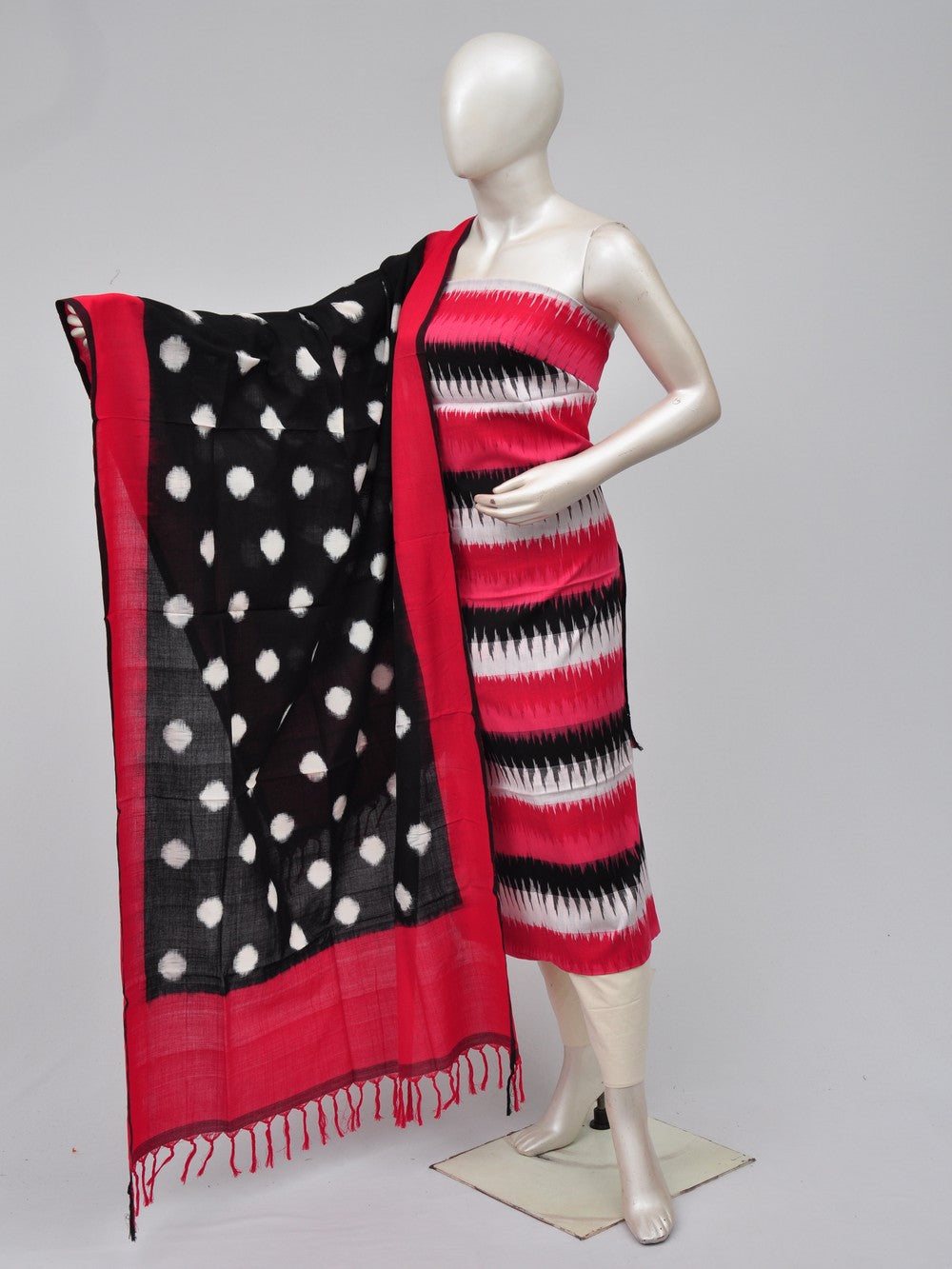 Double Ikkat Dress Material  [D70729419]
