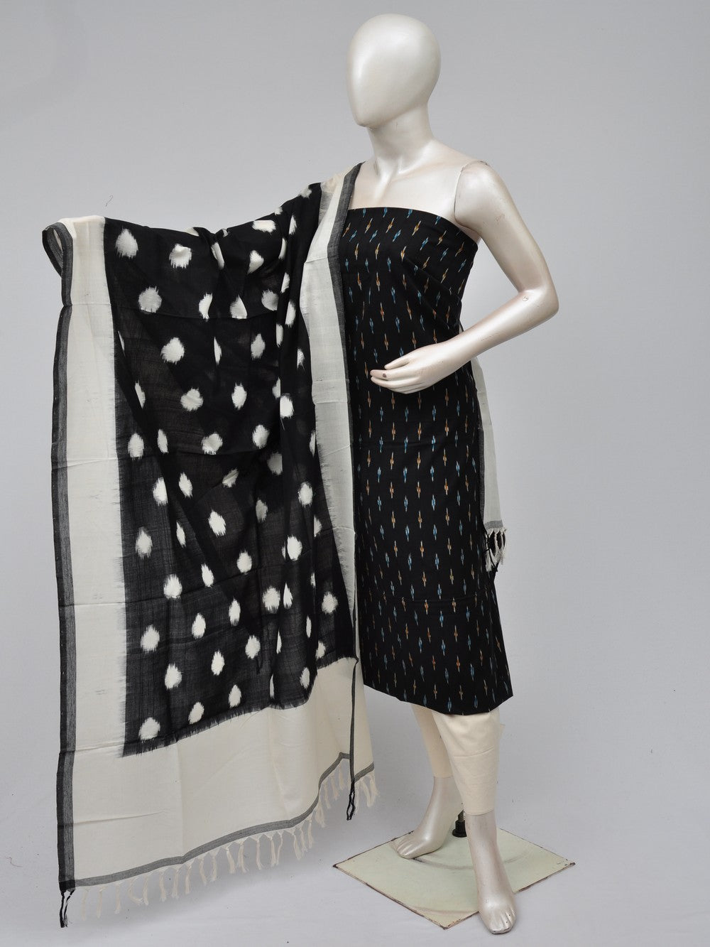 Double Ikkat Dress Material  [D70729424]