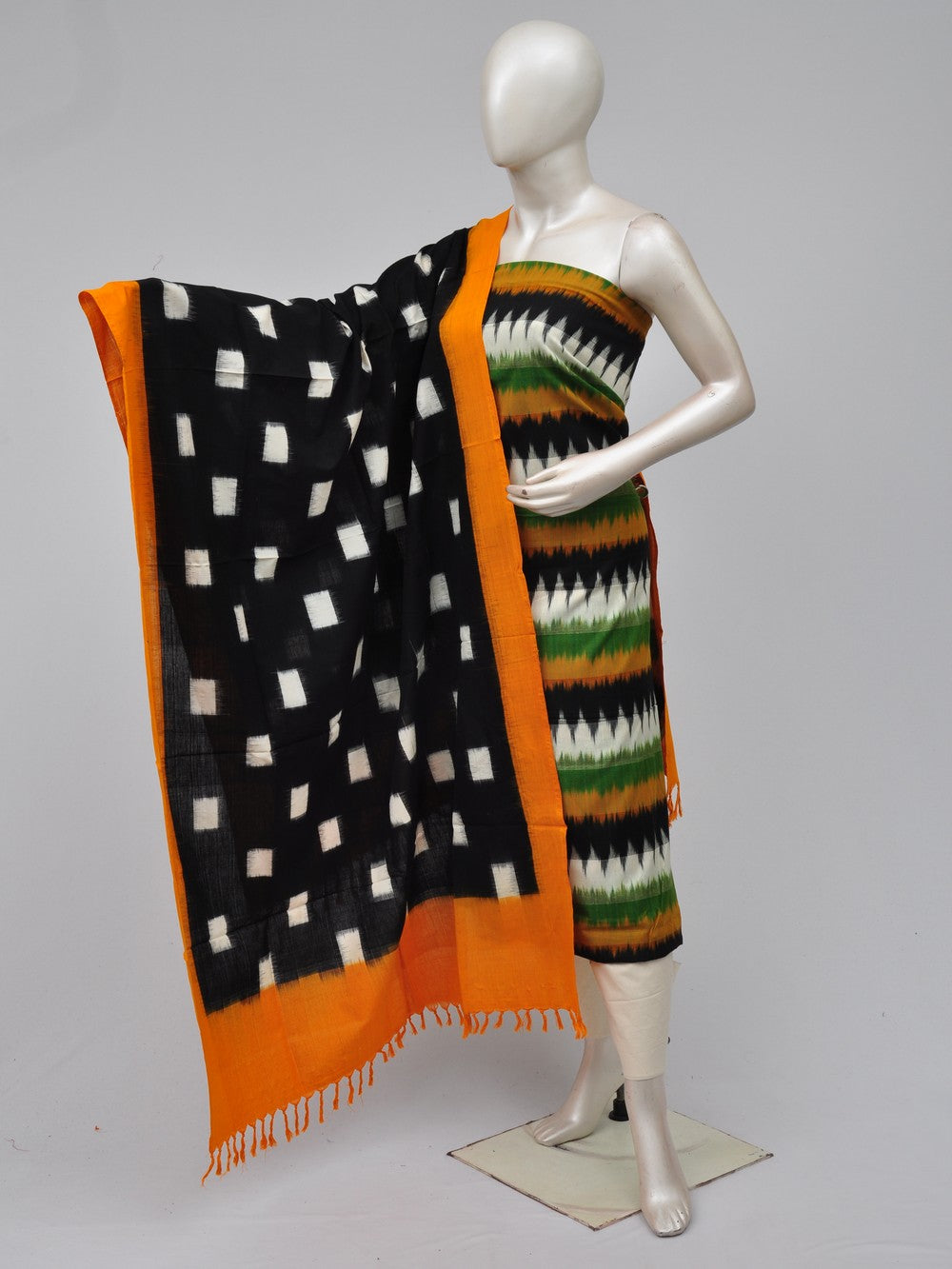 Double Ikkat Dress Material  [D70729425]