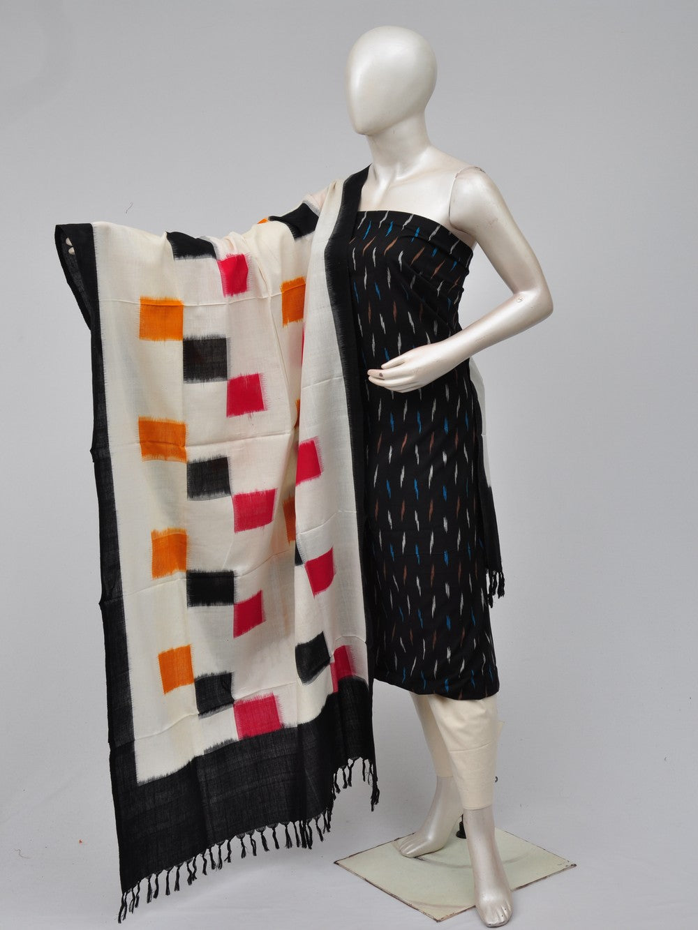 Double Ikkat Dress Material  [D70729426]