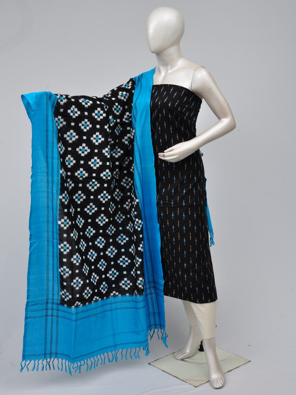 Double Ikkat Dress Material  [D70729429]