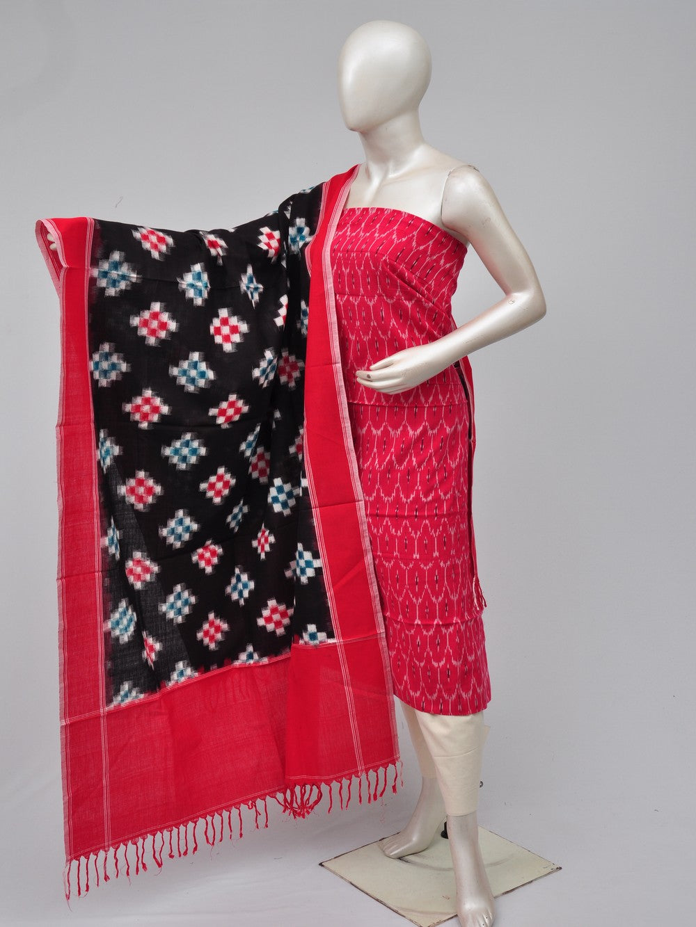 Double Ikkat Dress Material  [D70729434]