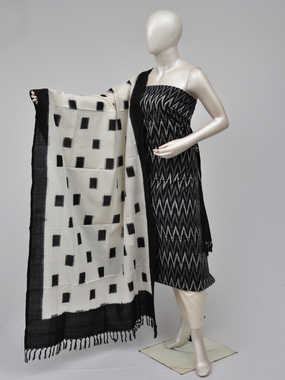 Double Ikkat Dress Material  [D70729435]