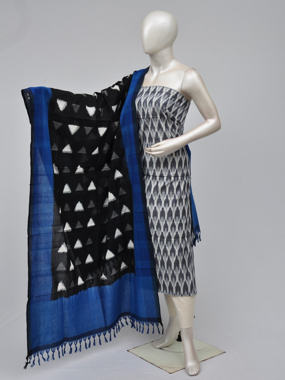 Double Ikkat Dress Material  [D70729440]