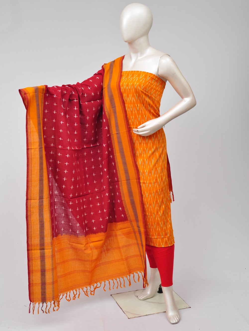 Double Ikkat Dress Material  [D70729451]