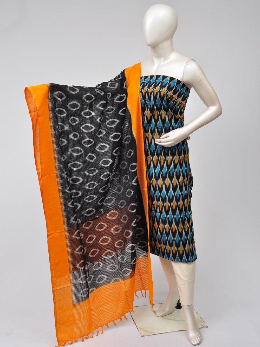 Double Ikkat Dress Material   [D70729454]