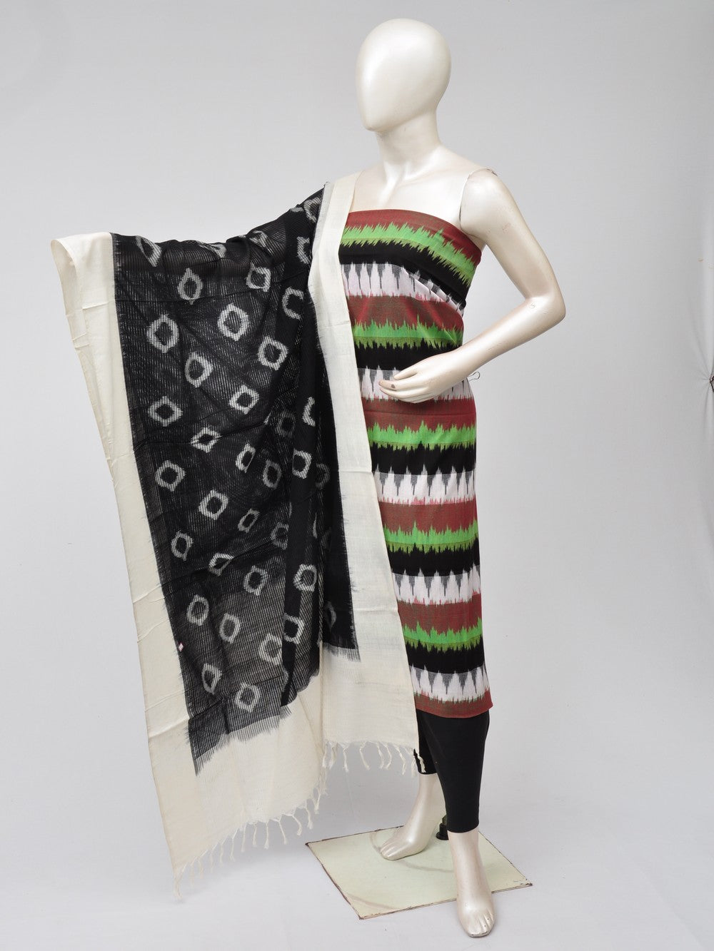 Double Ikkat Dress Material   [D70729475]
