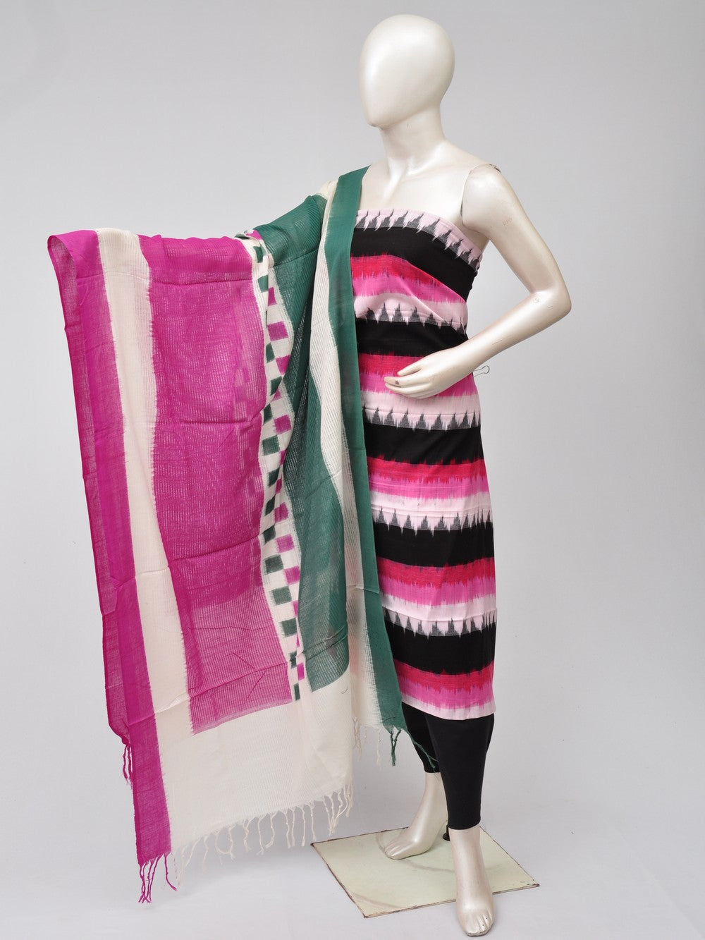 Double Ikkat Dress Material   [D70729480]