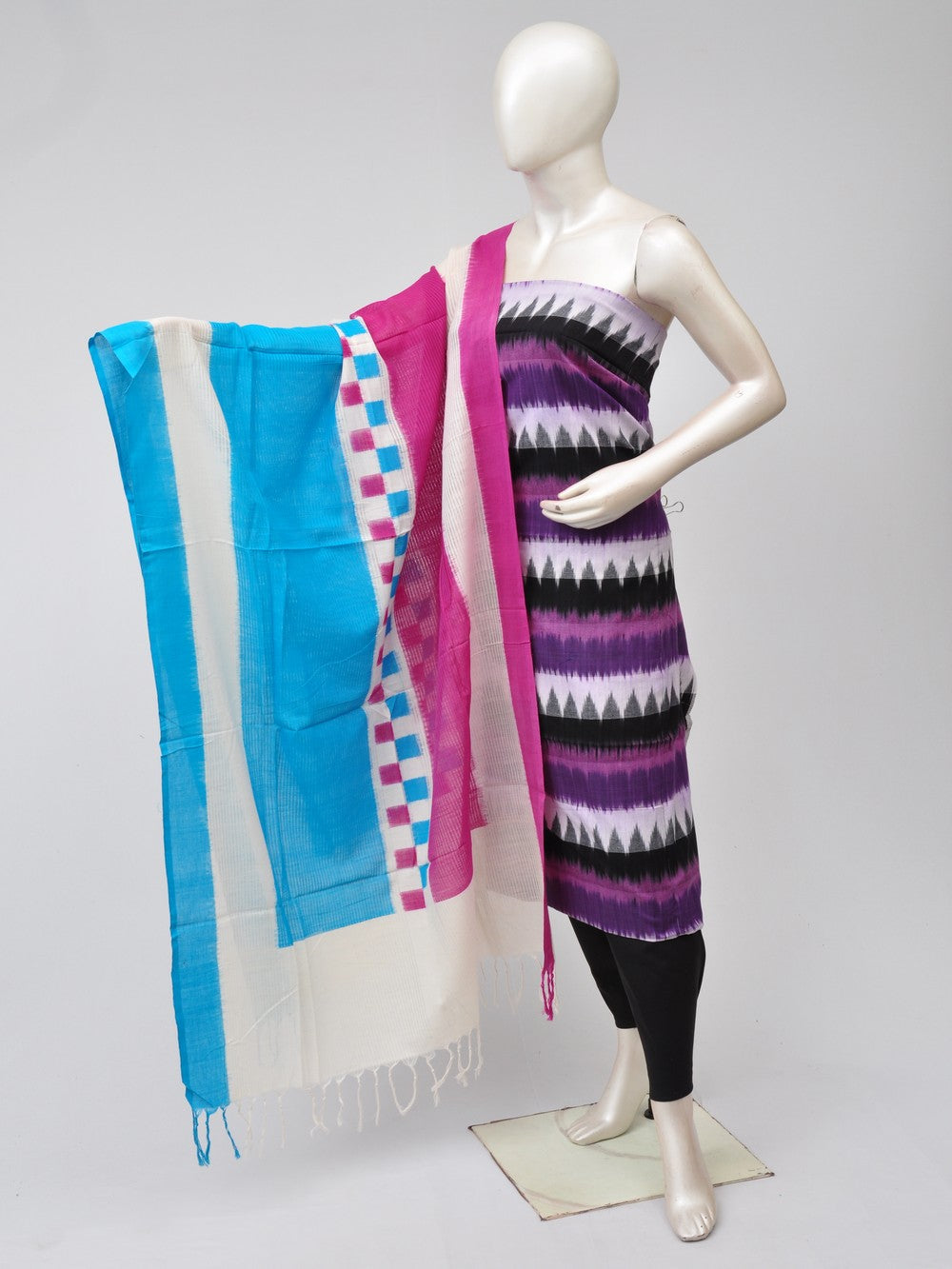 Double Ikkat Dress Material   [D70729481]