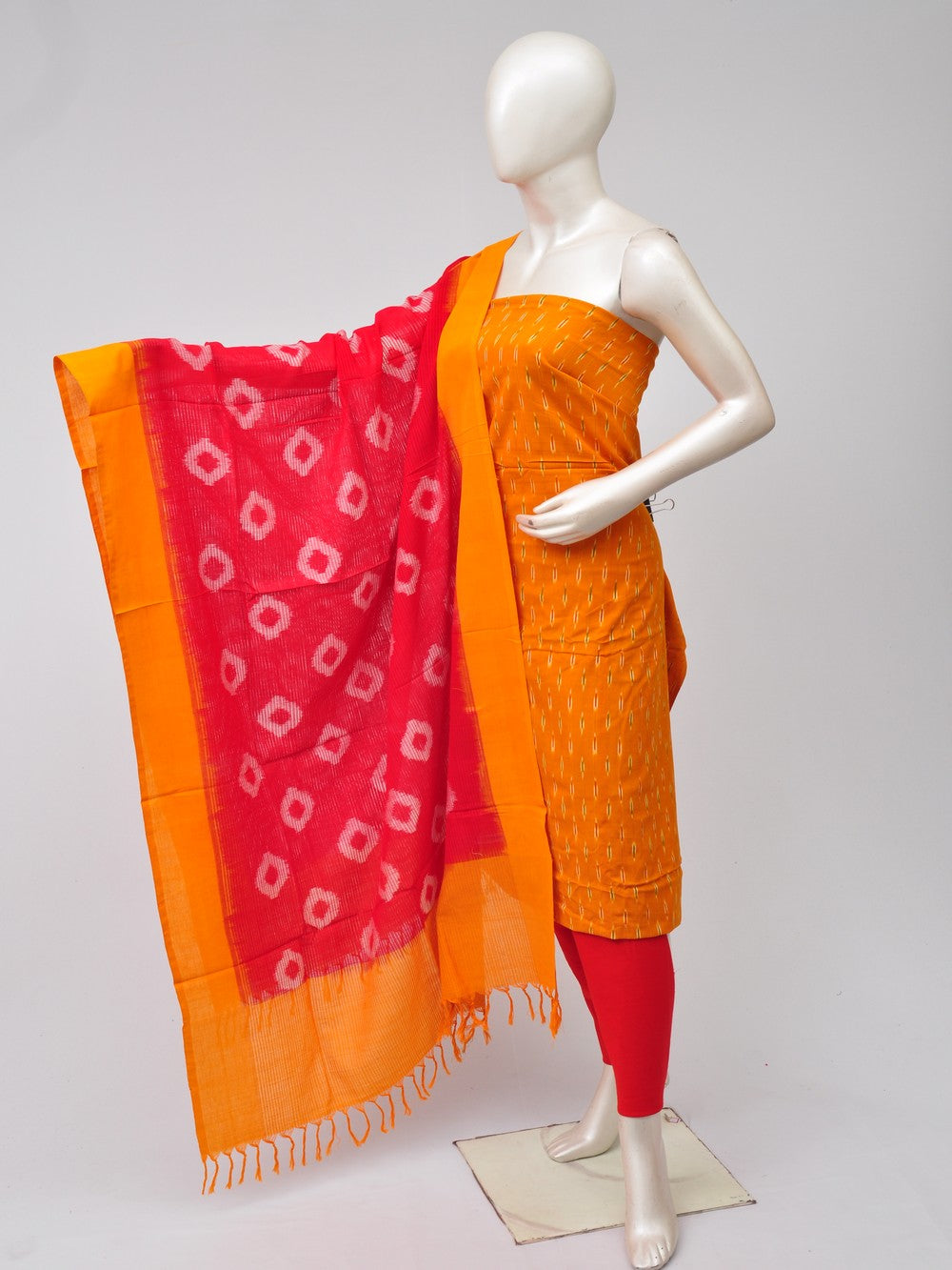 Double Ikkat Dress Material   [D70729491]