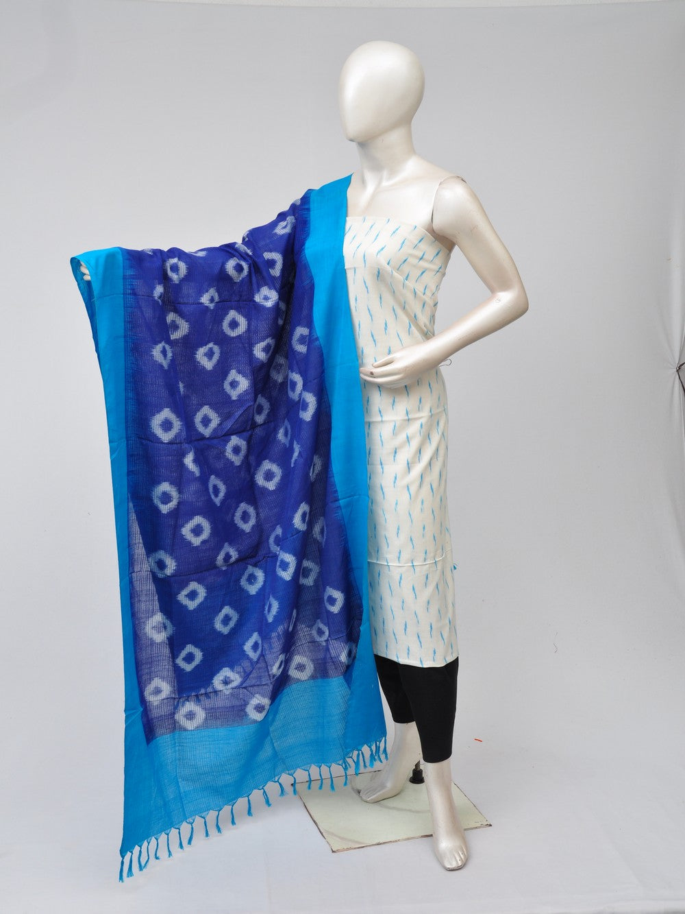 Double Ikkat Dress Material   [D70729503]