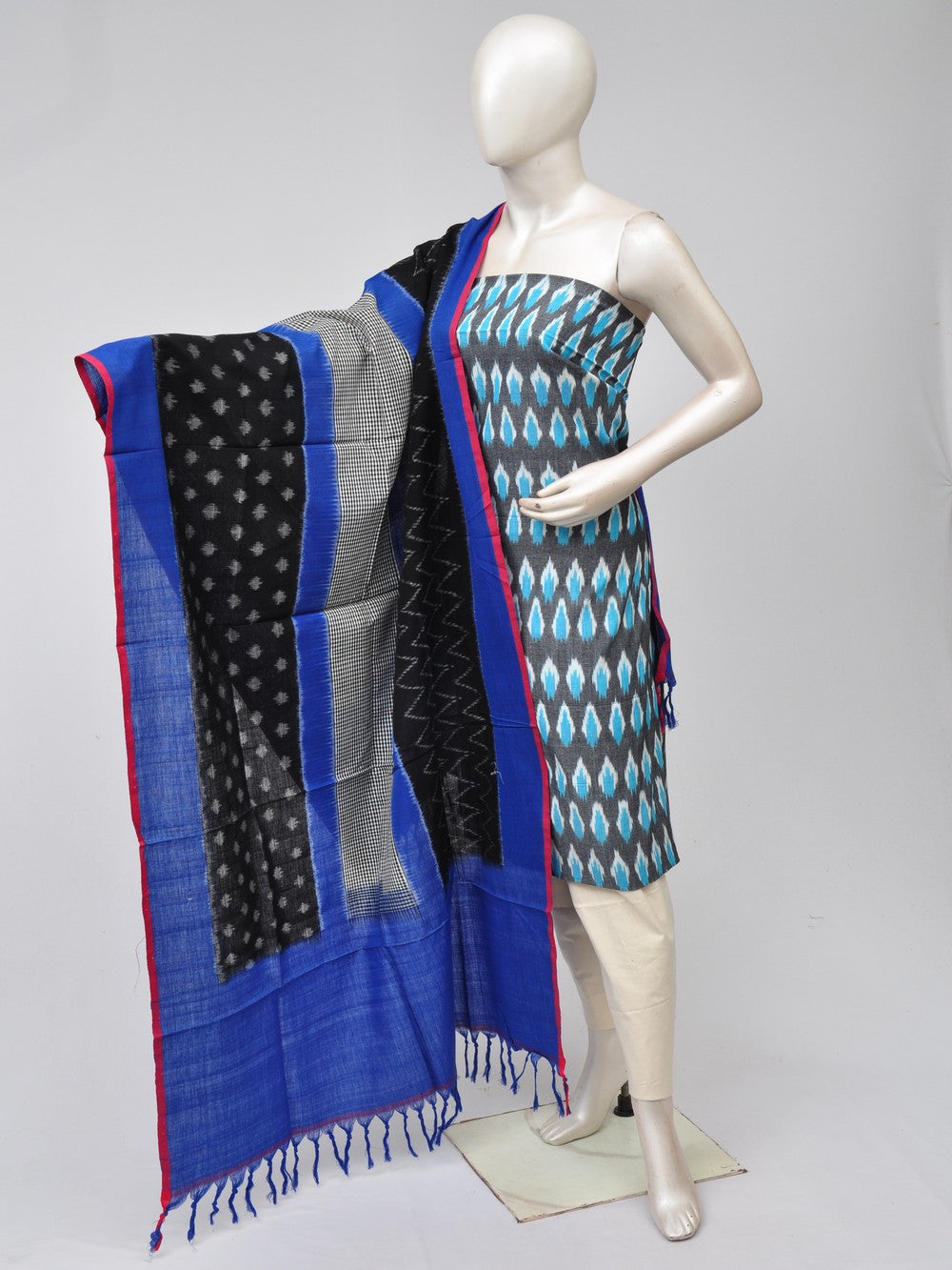 Double Ikkat Dress Material   [D70729509]