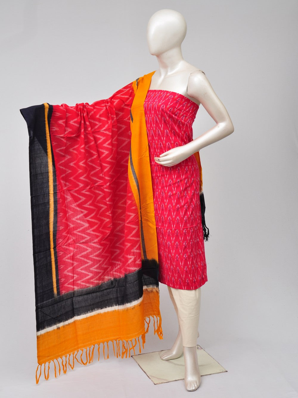 Double Ikkat Dress Material   [D70729517]