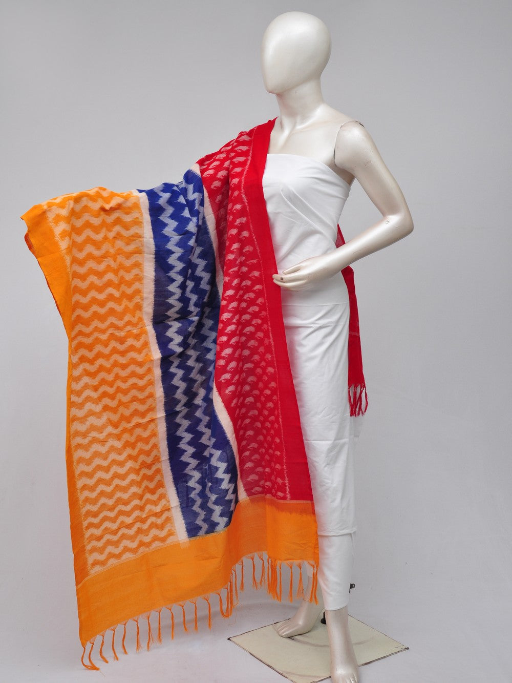 Double Ikkat Dupatta Dress Material [D70718202]