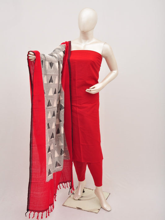 Double Ikkat Dupatta Dress Material [D00806044]