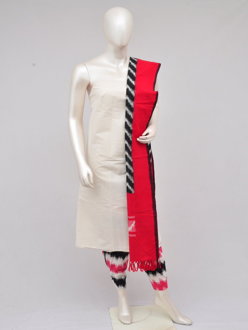 Pochampally Double Ikkat Designer Dress Material [D61205004]