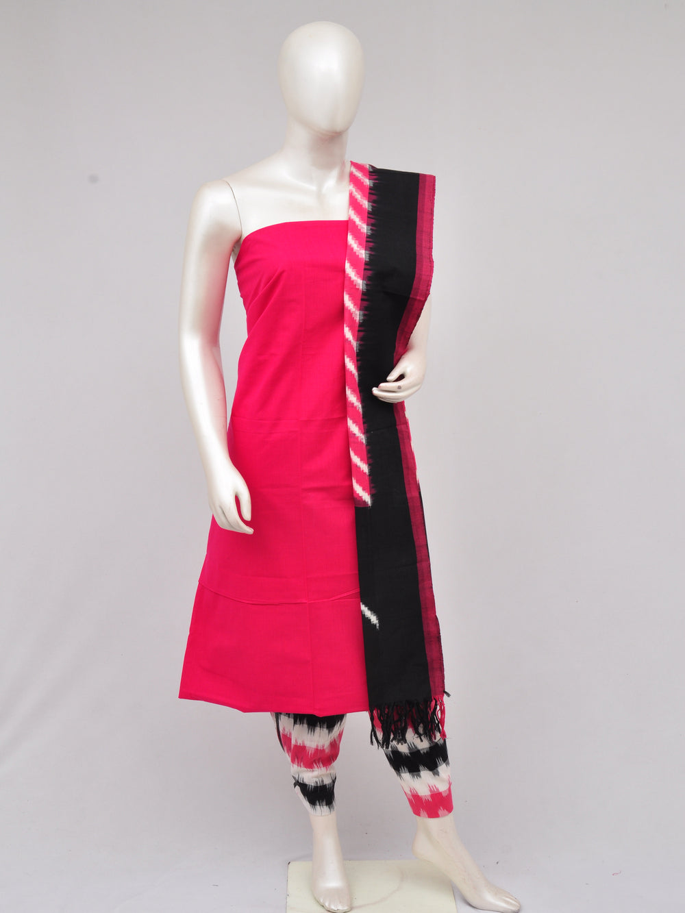 Pochampally Double Ikkat Designer Dress Material [D61205011]