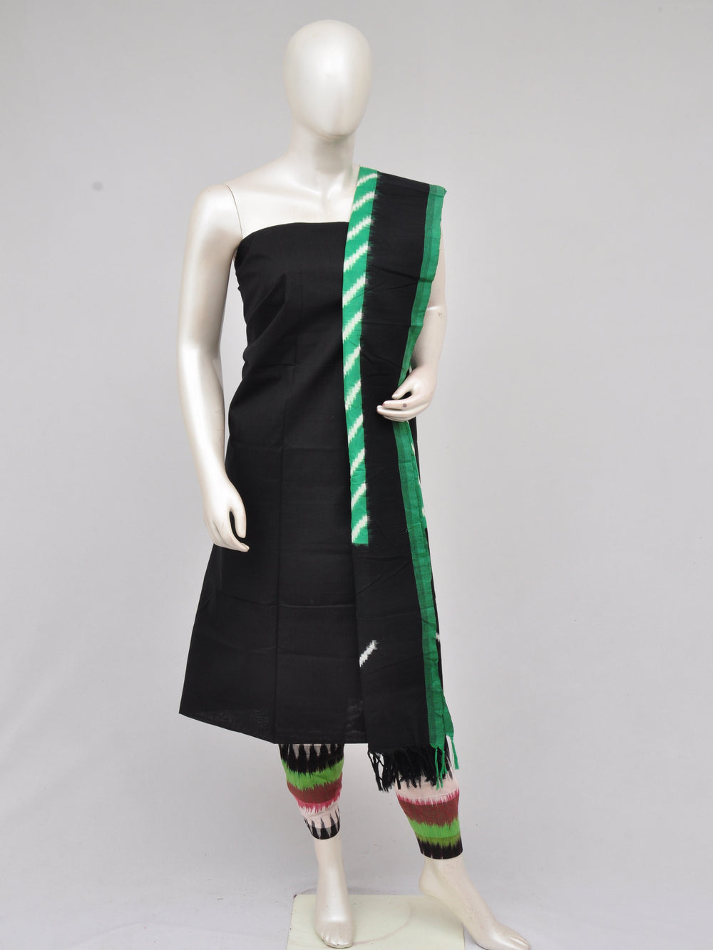 Pochampally Double Ikkat Designer Dress Material [D61205024]