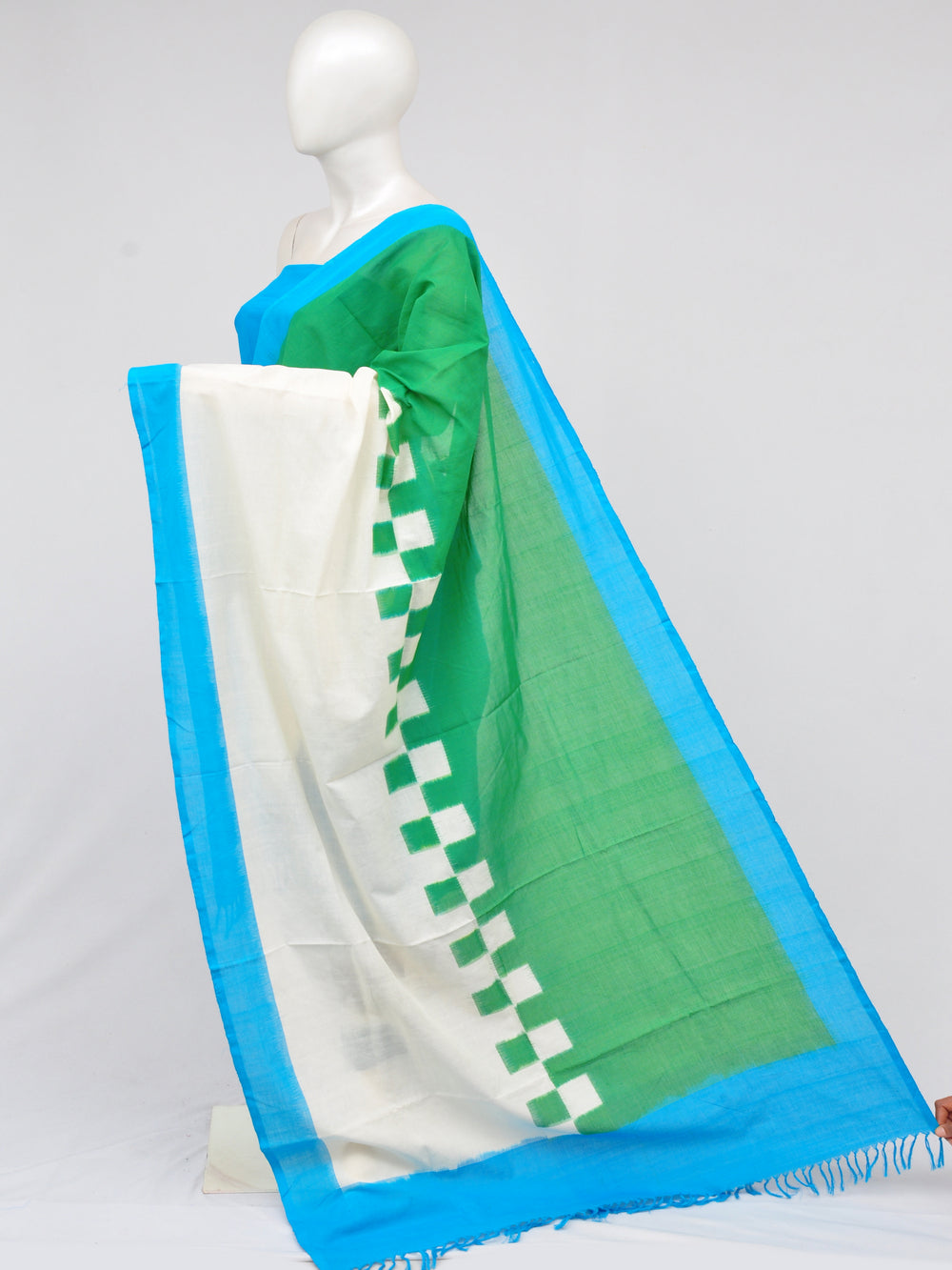 Pochampally Double Ikkat Designer Dress Material [D61205027] - DressesForWomen.IN