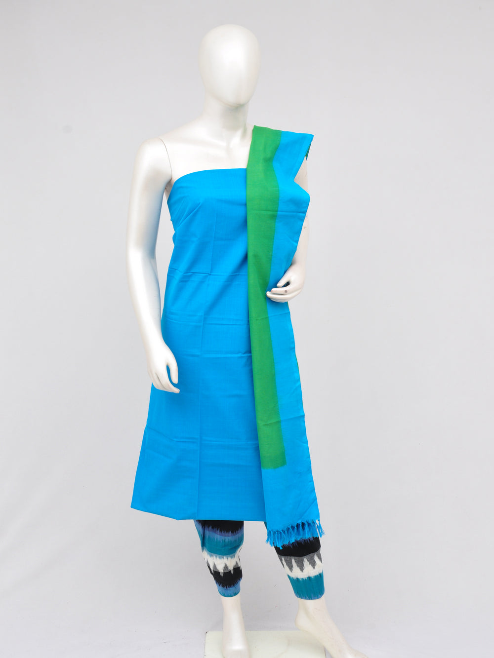 Pochampally Double Ikkat Designer Dress Material [D61205027] - DressesForWomen.IN