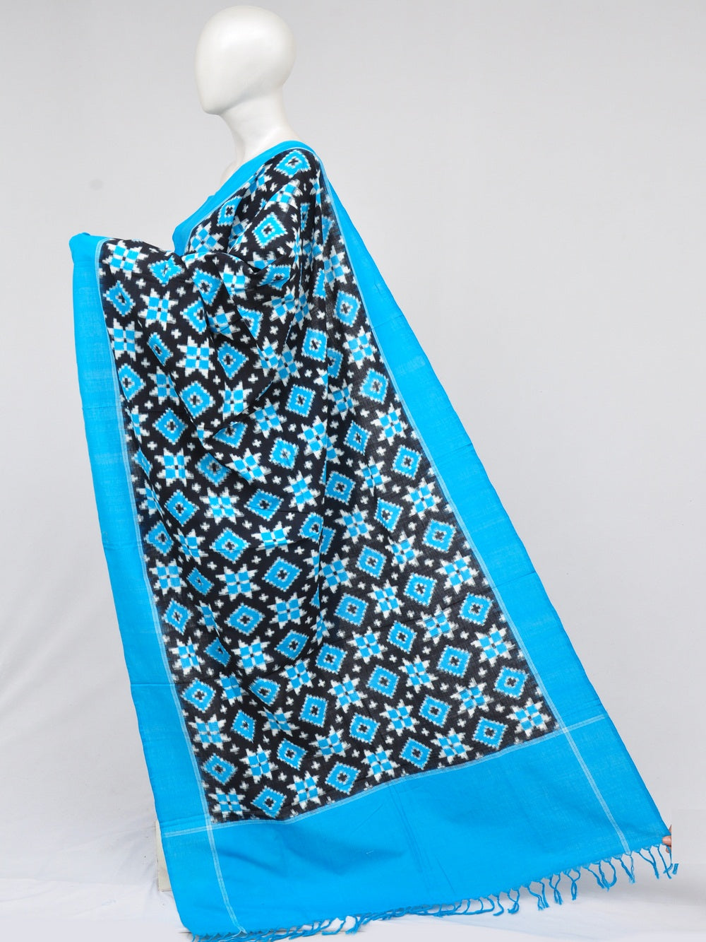 Pochampally Double Ikkat Designer Dress Material [D61205028]