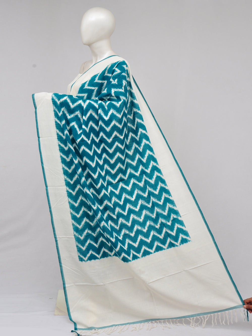 Pochampally Double Ikkat Designer Dress Material [D61205034]